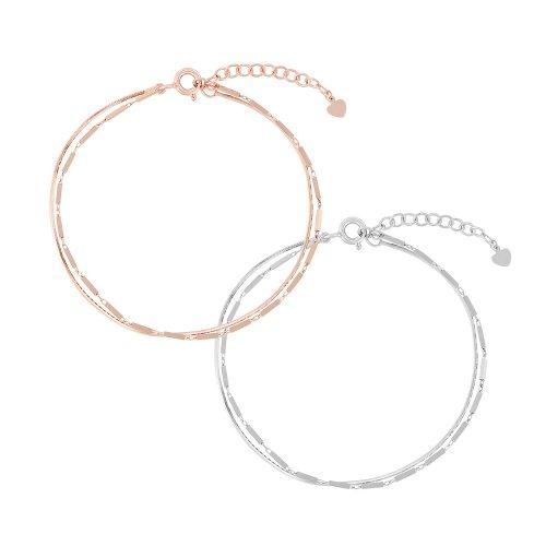 Square bar two-line bracelet PYSB0154 2 types 1