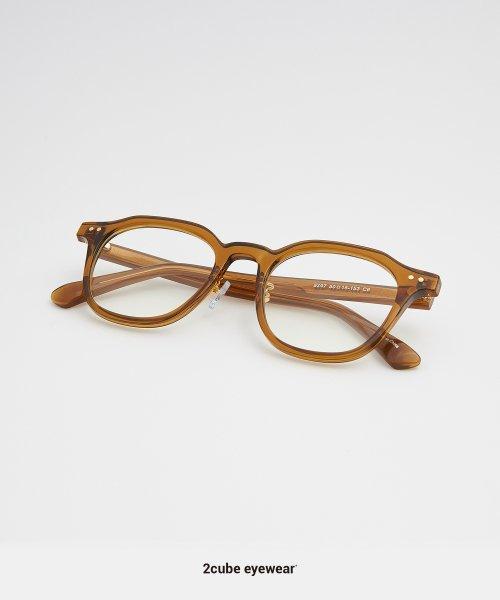 2DOT SQUARE EYEWEAR (BROWN TINT) [LIGHTBROWN]