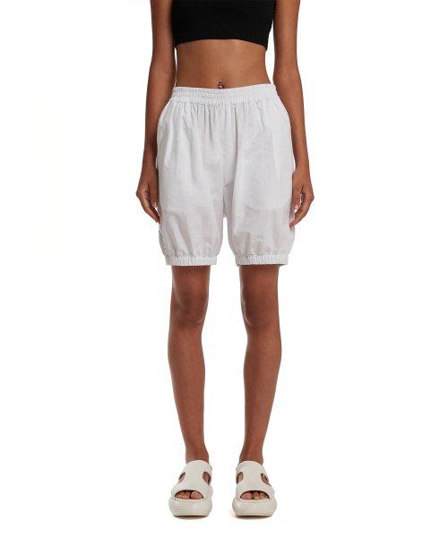 Ballooned Mini Short_White [WHITE]