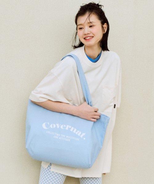 Fresh Serif Logo Canvas Bag Blue [SKYBLUE]