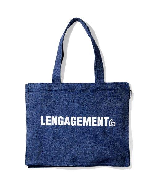 Story Logo Denim Shopper Bag [Blue] [DENIM]