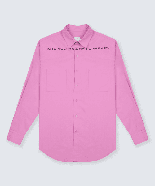 RURTW Printed Oversized Shirt Violet [LAVENDER]