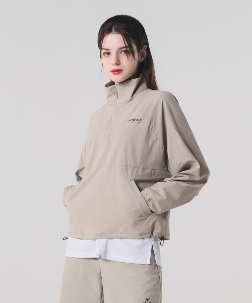 Air stretch anorak jacket_sand beige windbreaker [SAND]