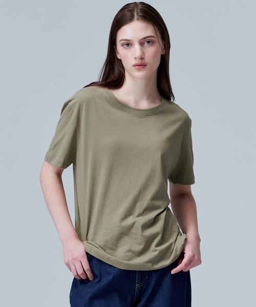 5201 Signature Cotton T-Shirt (Khaki) [KHAKI]