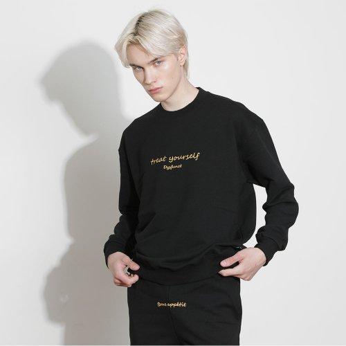 TREAT YOURSELF SWEATSHIRT (BLACK) [BLACK]