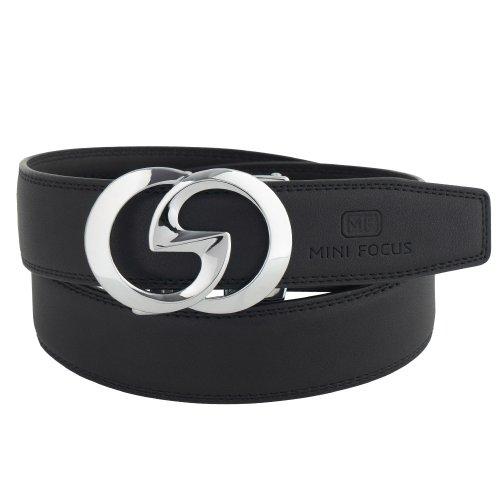 Cowhide Men's Automatic Chastity Belt MFB027-BK [BLACK]