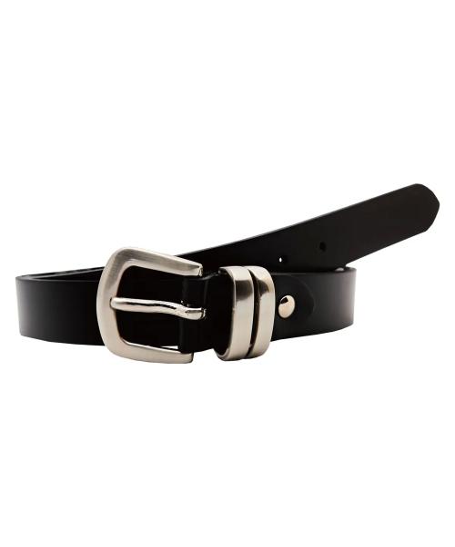 round double steel belt [BLACK]
