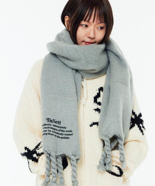 Oversized Story Logo Muffler - 8 Colors [GRAY]