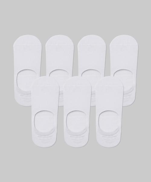 Cushion Fake Sox 7 Pack [White] [WHITE]