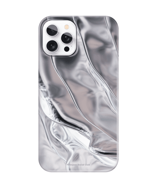 SILVERY WAVE Glossy Hard Case [SILVER]