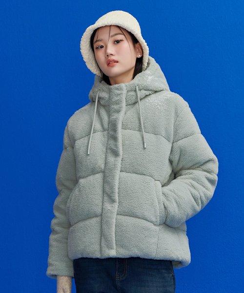 Women's Fleece Padded Jumper - BGRG4753E0S [MINT]