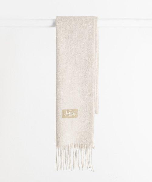 wool color muffler (M007_oat) [OATMEAL]