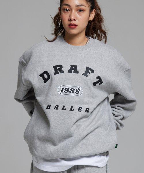 $198 Draft Arc Bowler Overfit Man-to-Man Gray [LIGHTGREY]