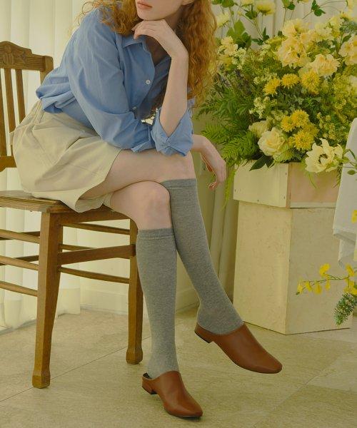 FL2032 Roselle Basic 2CM Mule Saddle Brown [BROWN]