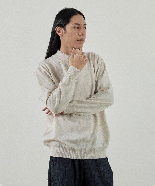 Like Semi Half Turtleneck Knit (Oatmeal)