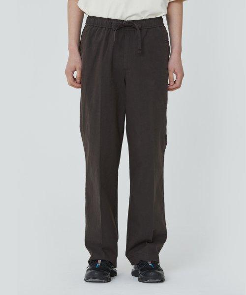 Cotton Paper Easy Pants_Charcoal [DARKGREY]