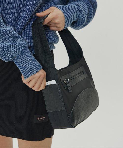 (W) SOLID ROUND BAG - BLACK [BLACK]