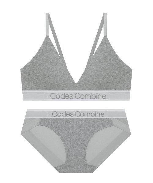 Color Logo Play Bralette Panties Set_Gray [LIGHTGREY]