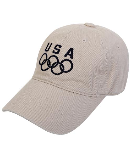NTV BC-OLYMPIC FLAG USA CAP-LIGHT BEIGE [LIGHTBROWN]