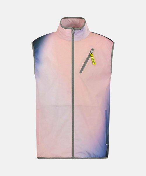 Blur Light Zip Vest Pink [LIGHTPINK]