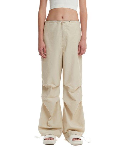 Drawstring Pants_Beige [BEIGE]