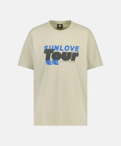 Back Burning Sign Tee Natural [LIGHTYELLOW]