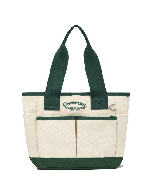 Arch Logo Canvas Tote Bag Green [IVORY]