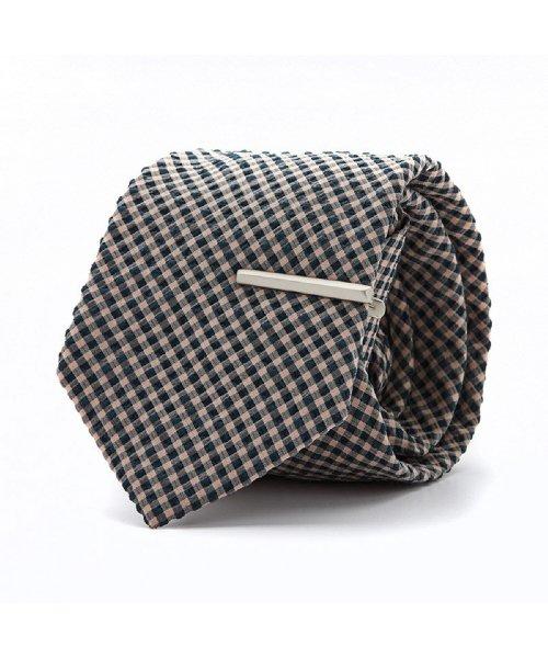 Checkered Tie (Beige) [BEIGE]