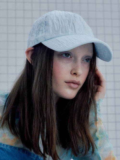 PUFF CAP IN AQUA [SKYBLUE]