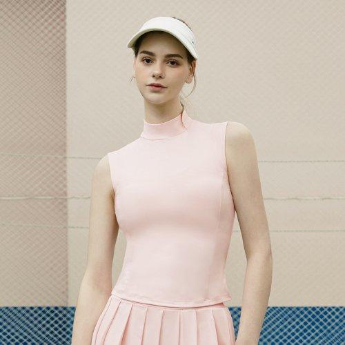 [SWT23009-03] Tender Half Neck Sleeveless Tender Peach [PEACH]
