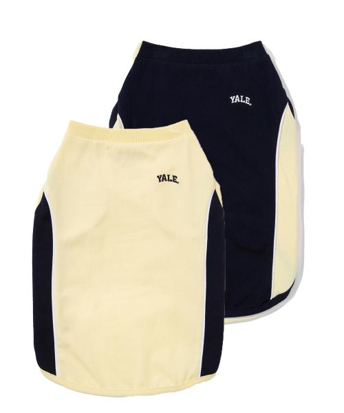 2PACK) COLOR BLOCK DOGGY SLEEVELESS NAVY / YELLOW [LIGHTYELLOW]