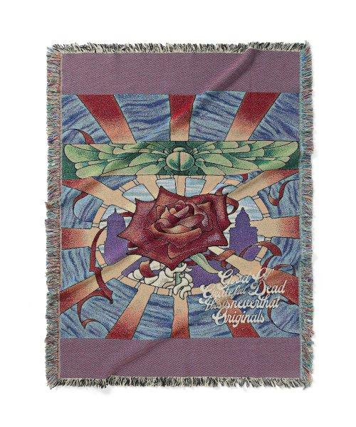 GD Rose Tapestry Blanket Multi [WHITE]