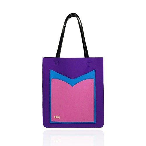 3pocket ecobag- purple [PURPLE]