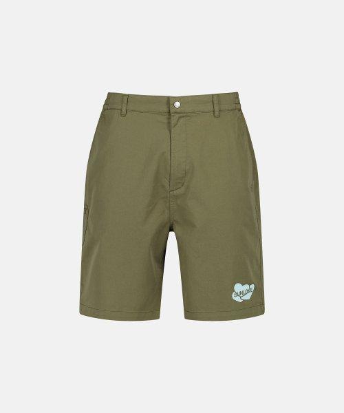 Heart Chino Shorts Olive [OLIVEGREEN]