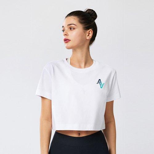 Dust Proof Short Sleeve Crop T-Shirt White [WHITE]