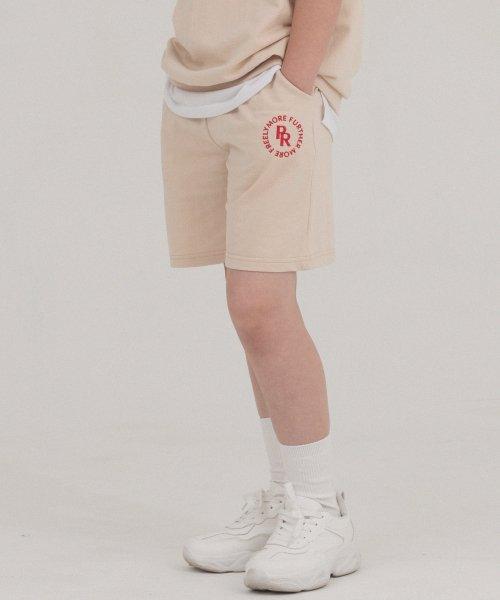 Circle Logo Sweat Shorts (Beige) [BEIGE]