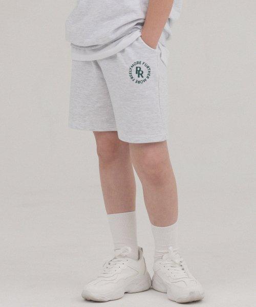 Circle Logo Sweat Shorts (White Melange) [LIGHTGREY]
