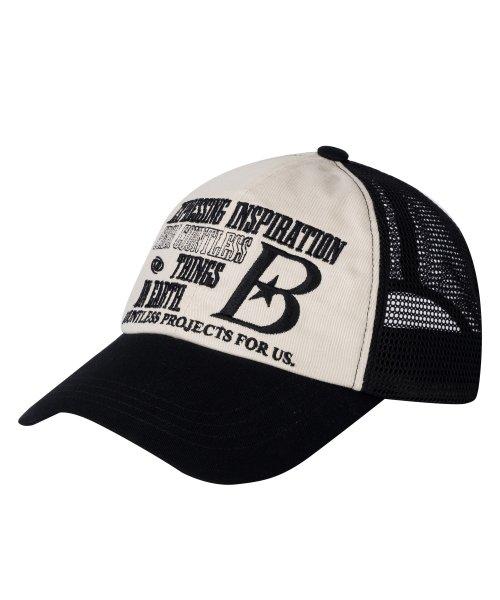B LOGO Mesh Ball Cap [Black] [BLACK]