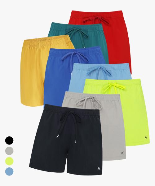 Daily Men's and Women's Shorts (Running Sportswear, Water Gymwear) W Shorts, 4 Colors [BLACK]
