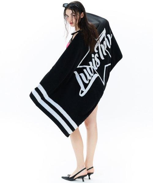 BE LOGO BEACH TOWEL(BLACK) [BLACK]