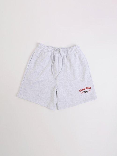 Clever essential print sweat shorts_grey [LIGHTGREY]