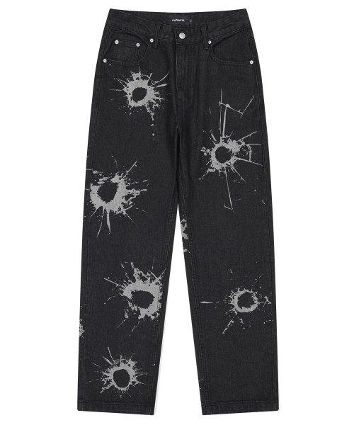 BULLET MARK DENIM PANT BLACK(MG2DFMD110A) [BLACK]