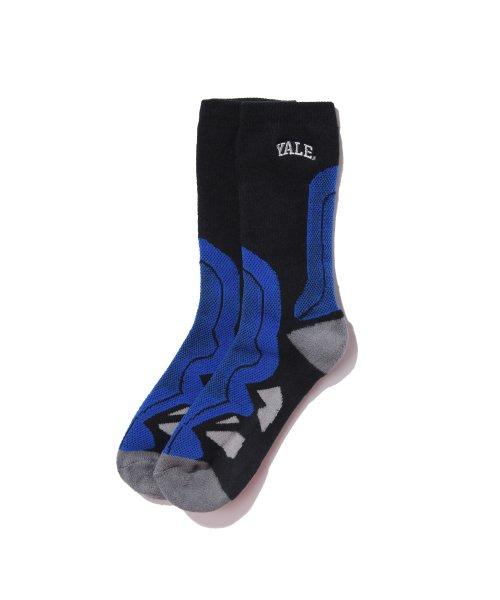 [YALE x ARC] Coloring Sports Socks Black [BLACK]