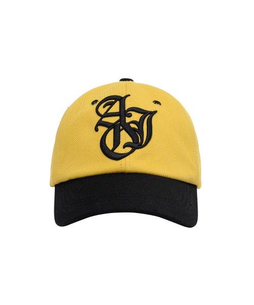 Sporty Logo Color Mixed Cap [YELLOW] [YELLOW]