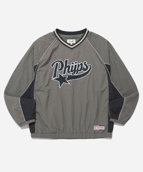 Tail Logo Two Layer Long Sleeve_Dark Grey [DARKGREY]