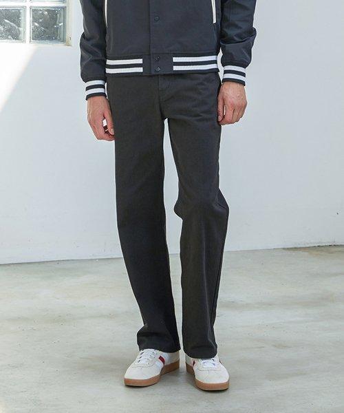 Unisex semi-wide colored denim pants (BLACK) (HZ8DP80-39) [BLACK]