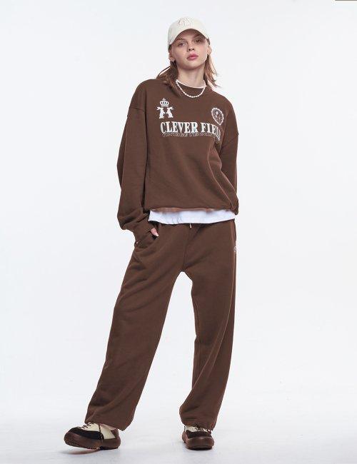 Sweat Track Multi Wide Pants_Brown [BROWN]