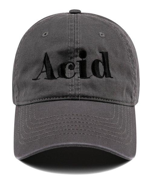Acid Washing Cap-Charcoal [DARKGREY]