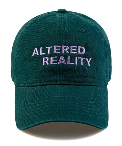 ALTERED REALITY Washing Cap-Blue Green [DARKGREEN]