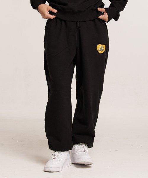 Human Highlight Heart Jogger Pants Black (Yellow) [BLACK]